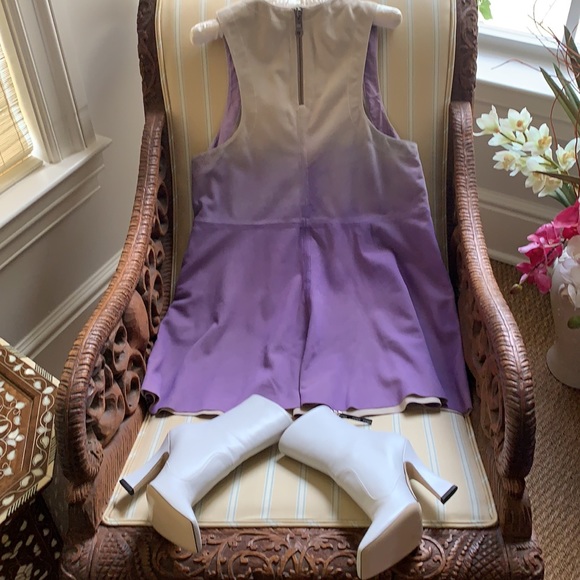 FP GOAT LEATHER SUEDE MOON BEAM MINI DRESS SZ S - Picture 13 of 16